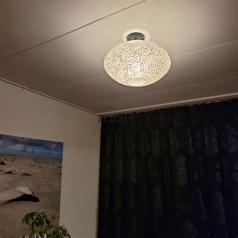 Plafondlamp Schelp Wit 40cm LICHY LAMPEN