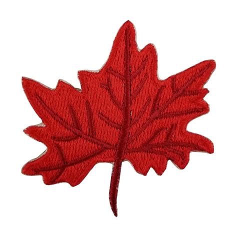 100 Emb Maple Leaf Embroidered Iron On Patches Canada Flag Patch DIY