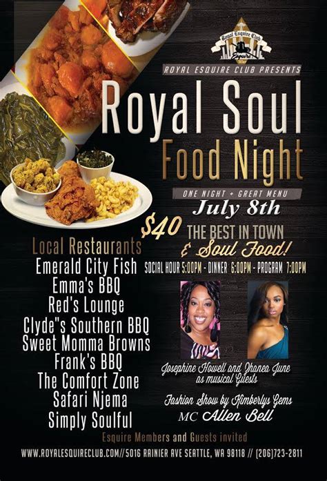 Soul Food Dinner Sale Flyer Template Soul Food Menu Flyer Template By Hot Sex Picture