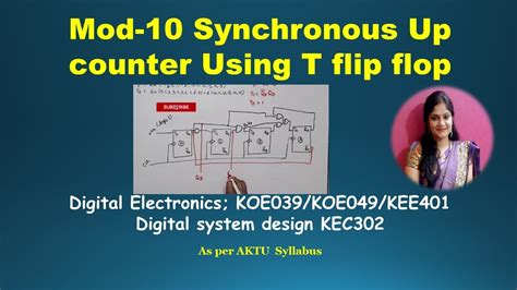 Mod Synchronous Counter Using T Flip Flop Design Mod Synchronous