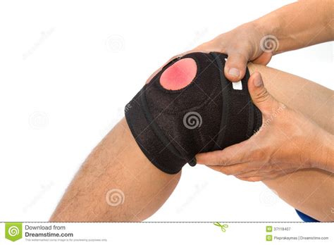 Knee Brace For ACL Knee Injury Royalty Free Stock Photography - Image ...