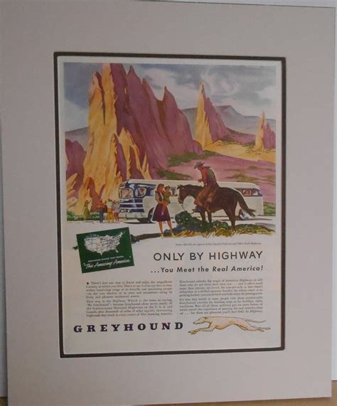 1946 Vintage Greyhound Bus Ad - Etsy