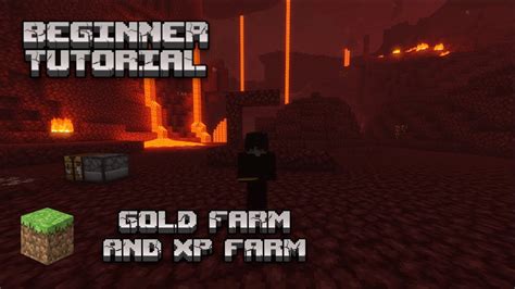 Tutorial How To Make A Xp Farm And Gold Farm In Minecraft Youtube