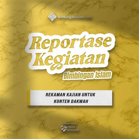 Poster Islami Reportase Kegiatan Bimbingan Islam