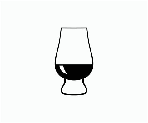 Glencairn Whisky Glass Vector Glencairn Whisky Glass Glencairn