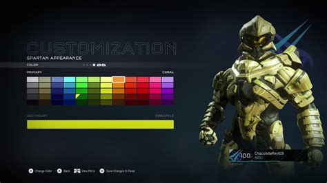 Halo 5 Guardians All Armor Colors Youtube