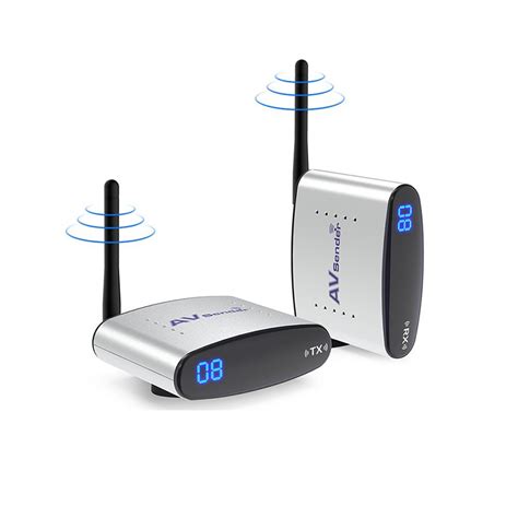 AV Transmitter Wireless Video Audio Sender Receiver IR Remote 2.4G ...