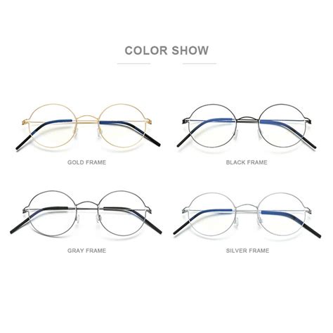 Retro Round Eyewear Full Rim Eyeglasses Frame Light Women Mens Vintage