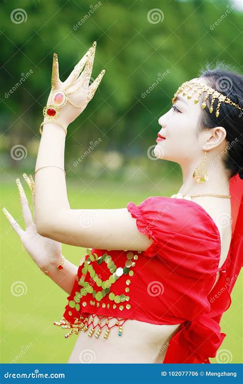 Pretty Asian Chinese Belly Dancer Stock Photo Image Of Eastern