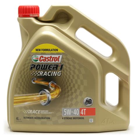 Castrol Power 1 Racing 4T Motorrad Motoröl 5W 40 4l