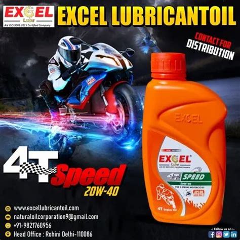 T Power Synthetic Technology Excel W Bike Engine Oil Grade Ch