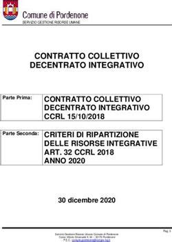 CONTRATTO COLLETTIVO DECENTRATO INTEGRATIVO