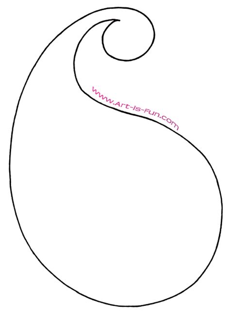 How To Draw Paisley A Fun Easy Step By Step Drawing Lesson — Art Is Fun