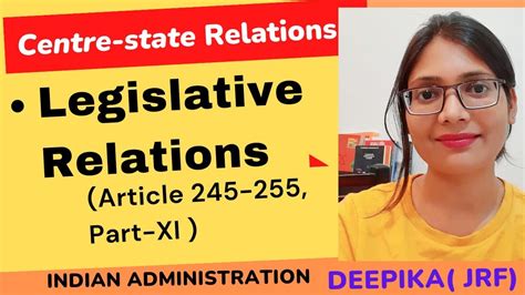 Central State Relation Legislative Relation Youtube