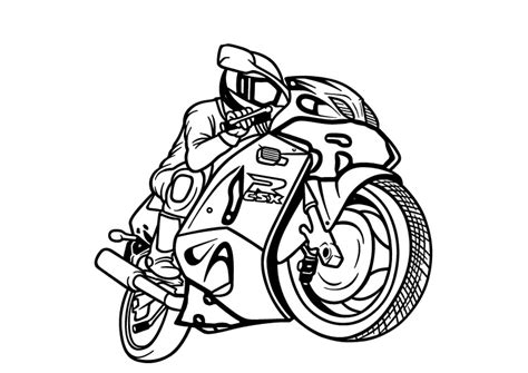 Printable Motorcycle Racing Coloring Pages Pdf - Coloringfolder.com