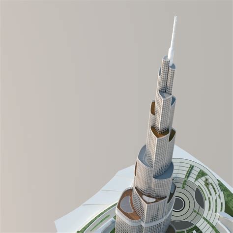 Burj Khalifa Dubai 3d Model