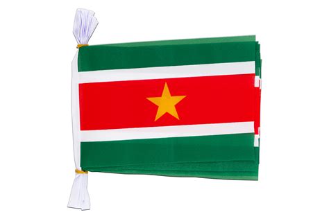 Surinam Fahnenkette 15 X 22 Cm 3 M MaxFlags FlaggenPlatz Ch