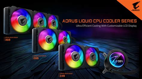 Gigabyte Launches Aorus Aio Liquid Coolers Cooling News