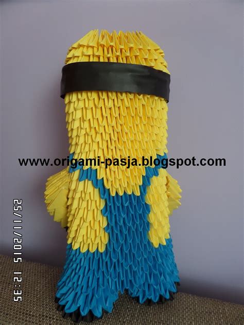 Origami Pasja Blogspot Du Y Minionek Origami Modu Owe D