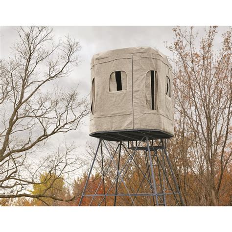 Booner 4 Panel Gunner Hunting Blind 700343 Tower Tripod Stands At