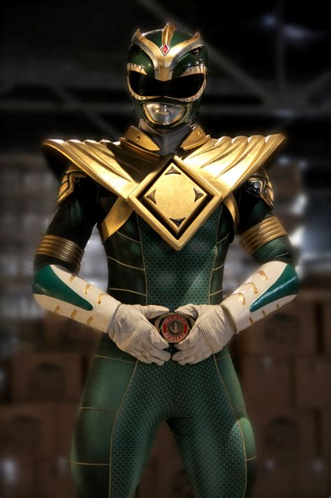 A Better Photo Of The New Green Ranger Suit From Bat In The Sun