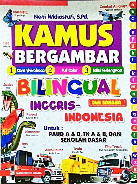 Jual Buku Kamus Bergambar Bilingual Dwi Bahasa Inggris Indonesia Karya