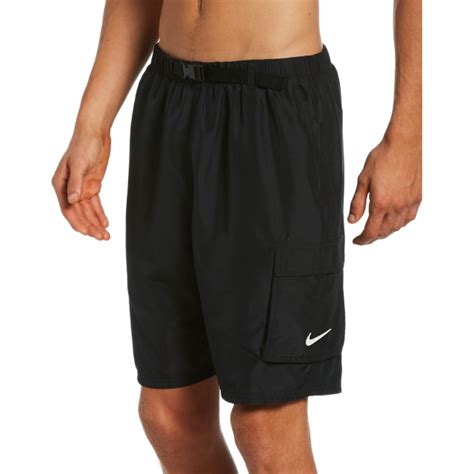 Nike Men S Belted Packable 9 Volley Swim Trunks