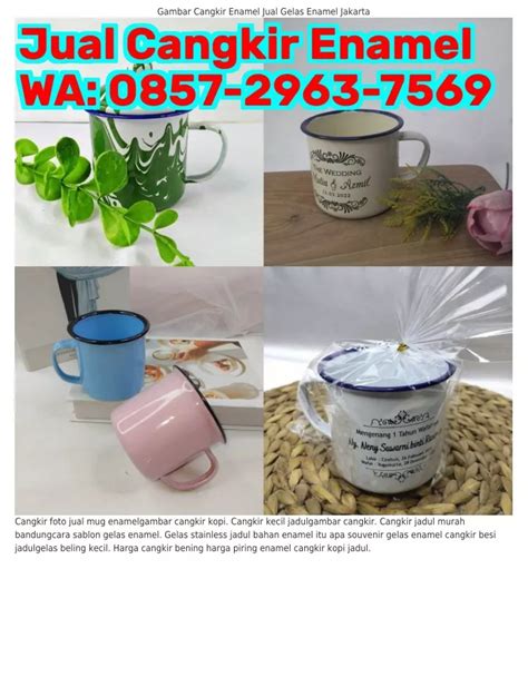 PPT Ö857 ᒿ96З 7569 WA Souvenir Pernikahan Gelas Enamel Cangkir