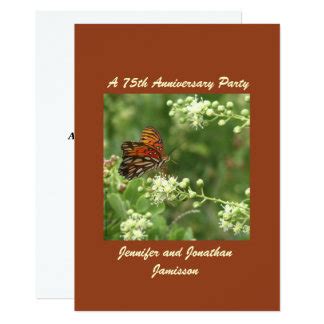 75th Anniversary Invitations & Announcements | Zazzle