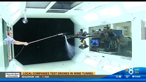 local companies test drones  wind tunnel cbscom