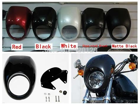 Motorcycle Front Cowl Fork Headlight Fairing Custom Mask For Harley