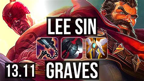 Lee Sin Vs Graves Jng 14110 Legendary 13m Mastery 400 Games