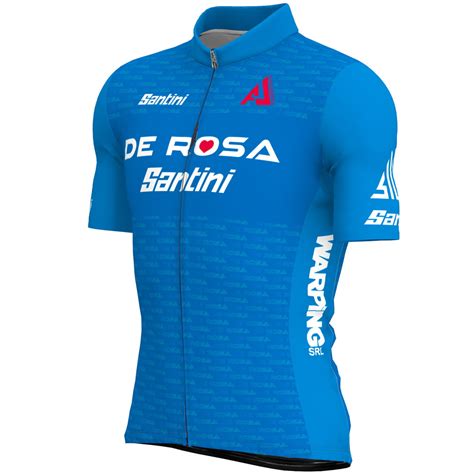 Maglia Manica Corta Team De Rosa Santini Blu