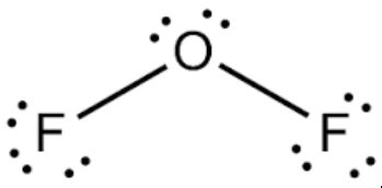 What is the bond angle of the F-O-F angle of OF2? | Homework.Study.com