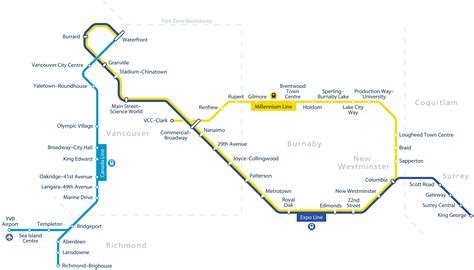 Vancouver SkyTrain Map