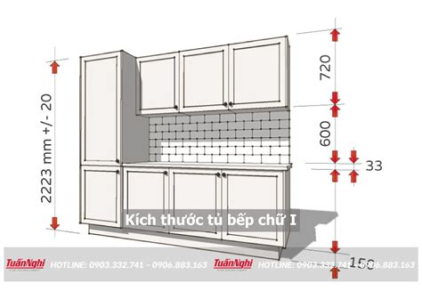 Kích Thước Tủ Bếp Chữ i Chuẩn Đẹp Cho Mọi Không Gian Bếp Dịch Vụ Bách