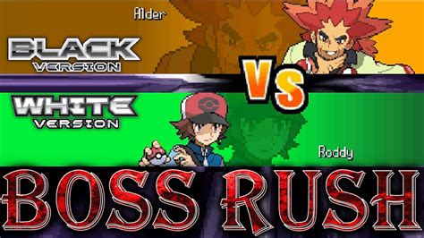 Pok Mon Black White All Elite Four Rematches Champion Battle