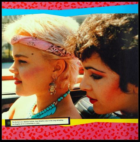 The Go Gos 1981 Belinda Carlisle Jane Wiedlin Jane Wiedlin Belinda