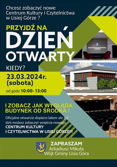 Dzie Otwarty W Gminnym Centrum Kultury I Czytelnictwa Gmina Lisia G Ra