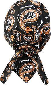 Purchase Skull Paisley Orange Bandana Biker Do Doo Du Rag Head Wrap