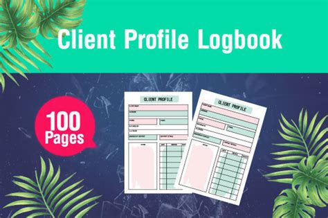 Client Profile Journal Logbook Graphic By Gfx Studio Creative Fabrica