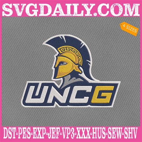 Unc Greensboro Spartans Embroidery Files Svgdaily Daily Free Premium