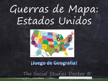 Guerras de Mapa Edición Estados Unidos Juego de geografía TpT