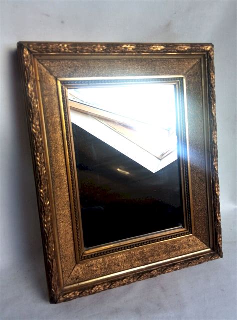 Petit Miroir En Bois Et Stucs Dor La Feuille Fin Xixe Si Cle