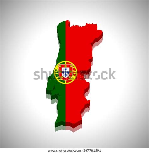 Portugal Map Stock Vector Royalty Free 367781591 Shutterstock