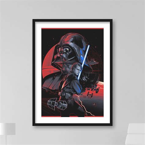 Star Wars Fine Art Print On Paper Or Canvas Movie Poster Typography