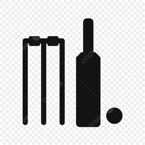 Cricketer Silhouette Png Transparent Vector Cricket Icon Cricket