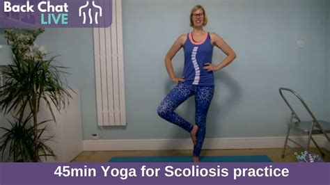 Yoga For Scoliosis 40min Live Practice Youtube