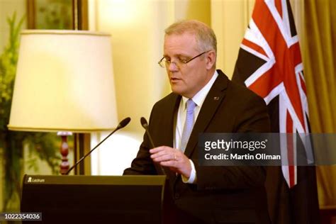 32 Scott Morrison Sworn In As 30th Prime Minister Of Australia Stock