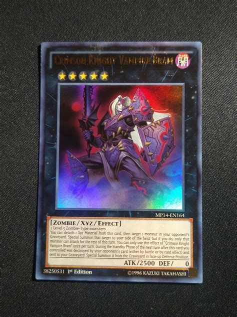 Yu Gi Oh Crimson Knight Vampire Bram Mp En St Edition Ultra Rare